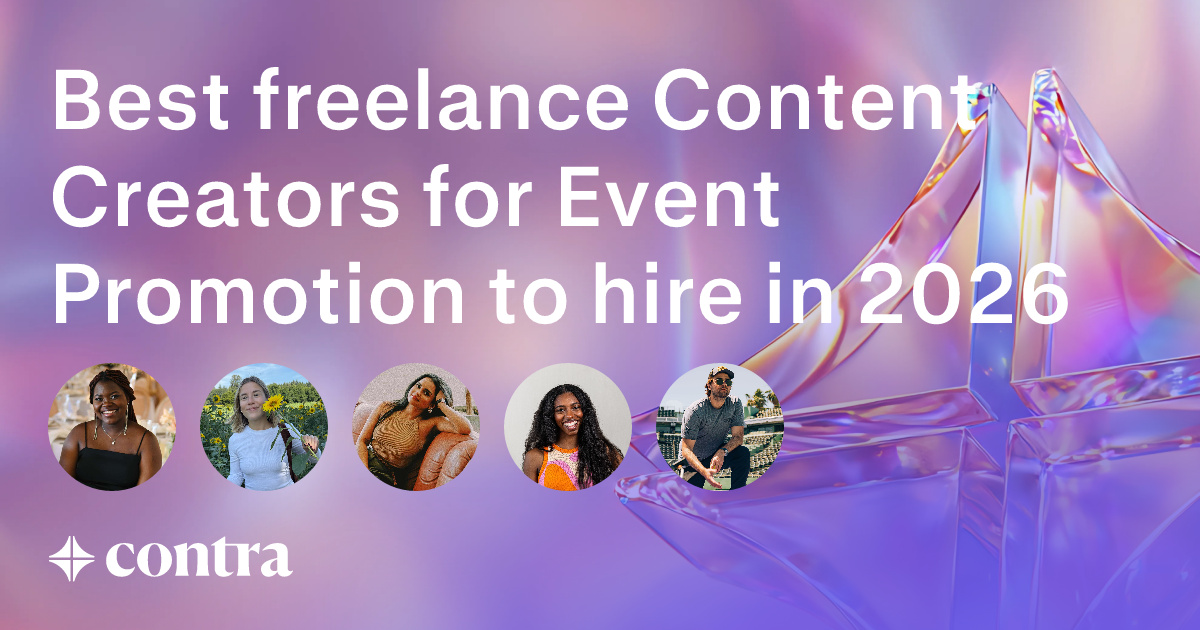 Content Creation freelancers for Event Promotion