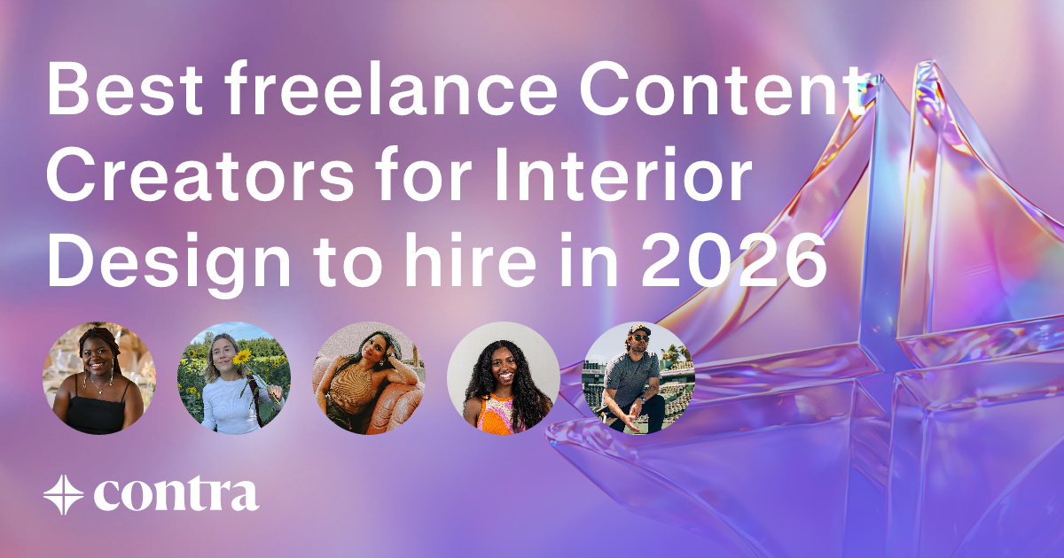 Content Creation freelancers for Interior Design