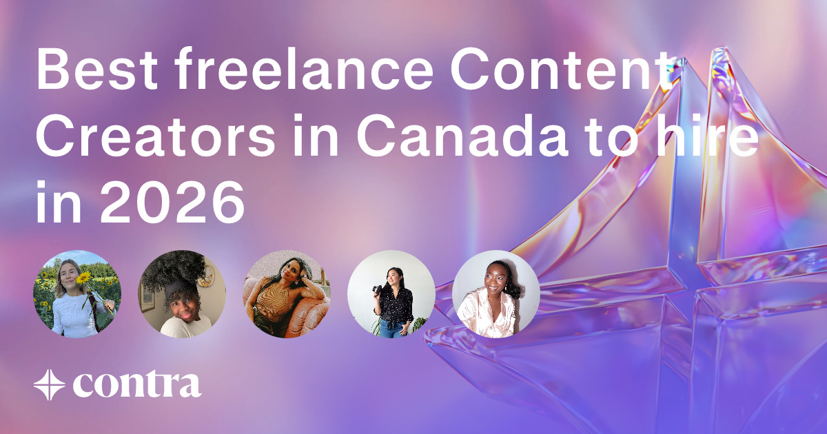 Content Creation freelancers in Canada