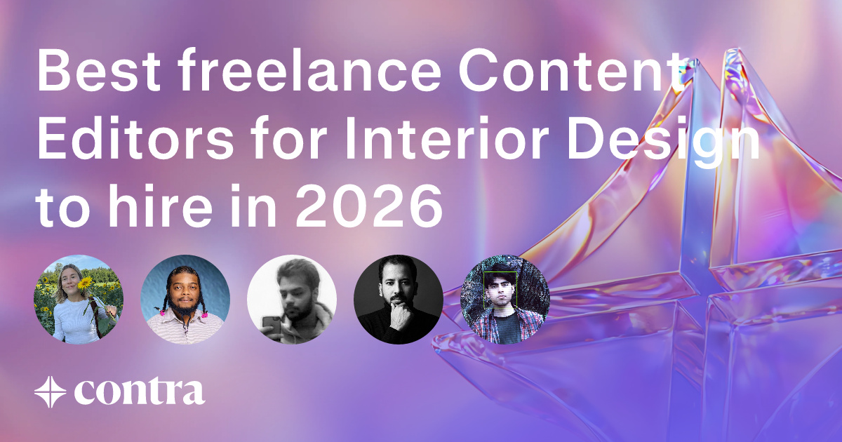Content Editing freelancers for Interior Design