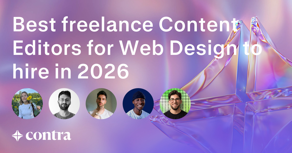 Content Editing freelancers for Web Design