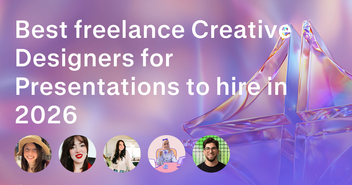 Creative Design freelancers for Presentations