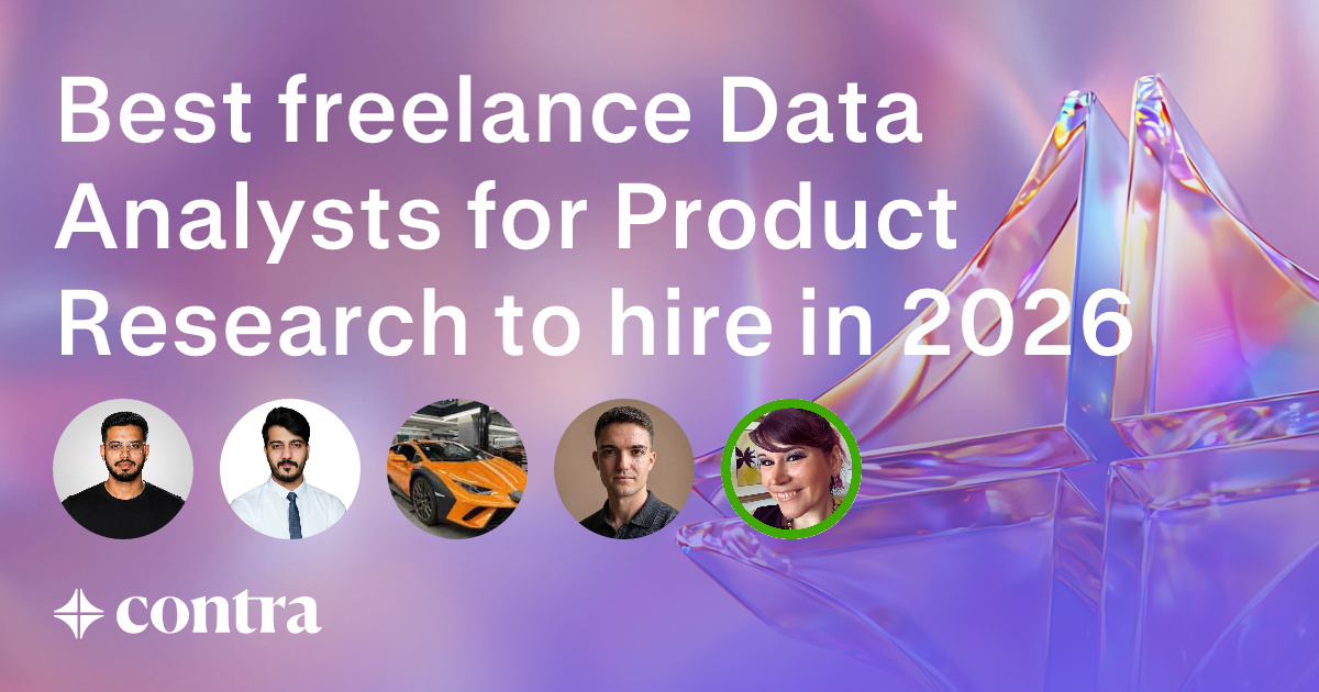 Data Analysis freelancers for Product Research