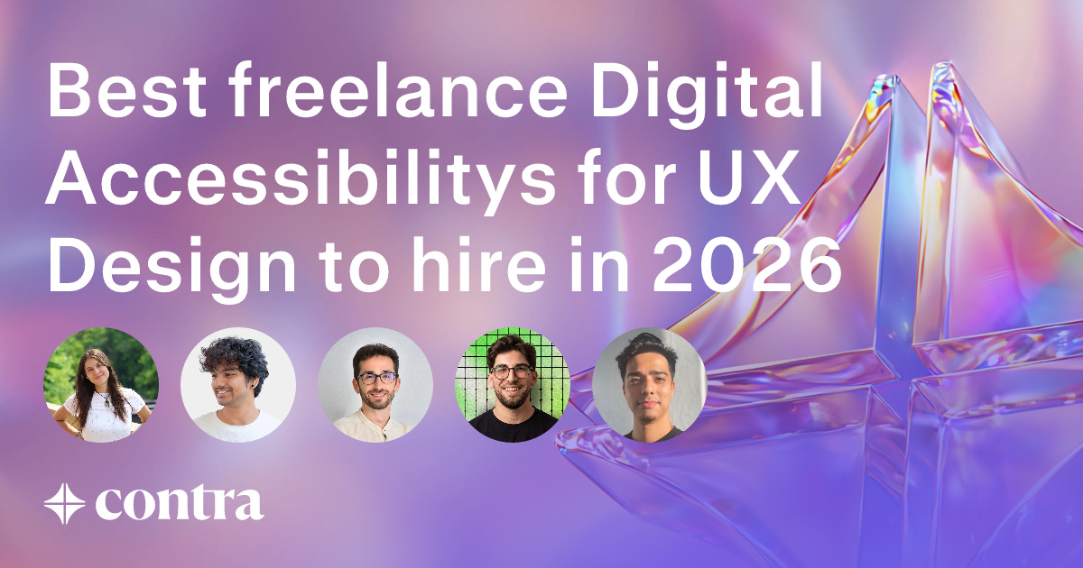 Digital Accessibility freelancers for UX Design