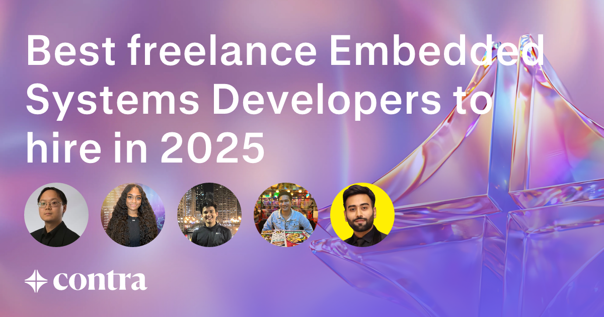 Best freelance Embedded Systems Developers to hire in 2025