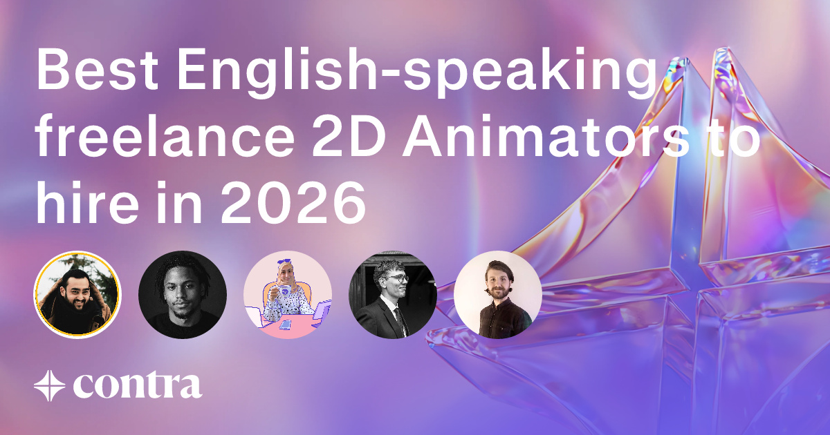 English-speaking 2D Animation freelancers