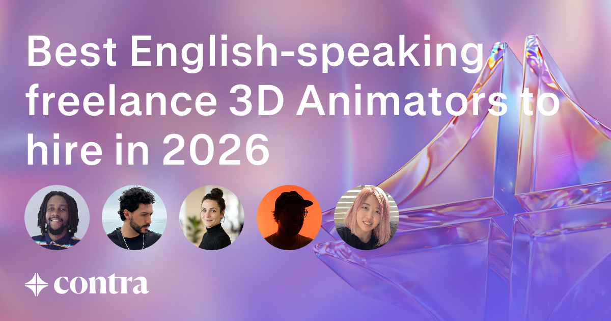 English-speaking 3D Animation freelancers