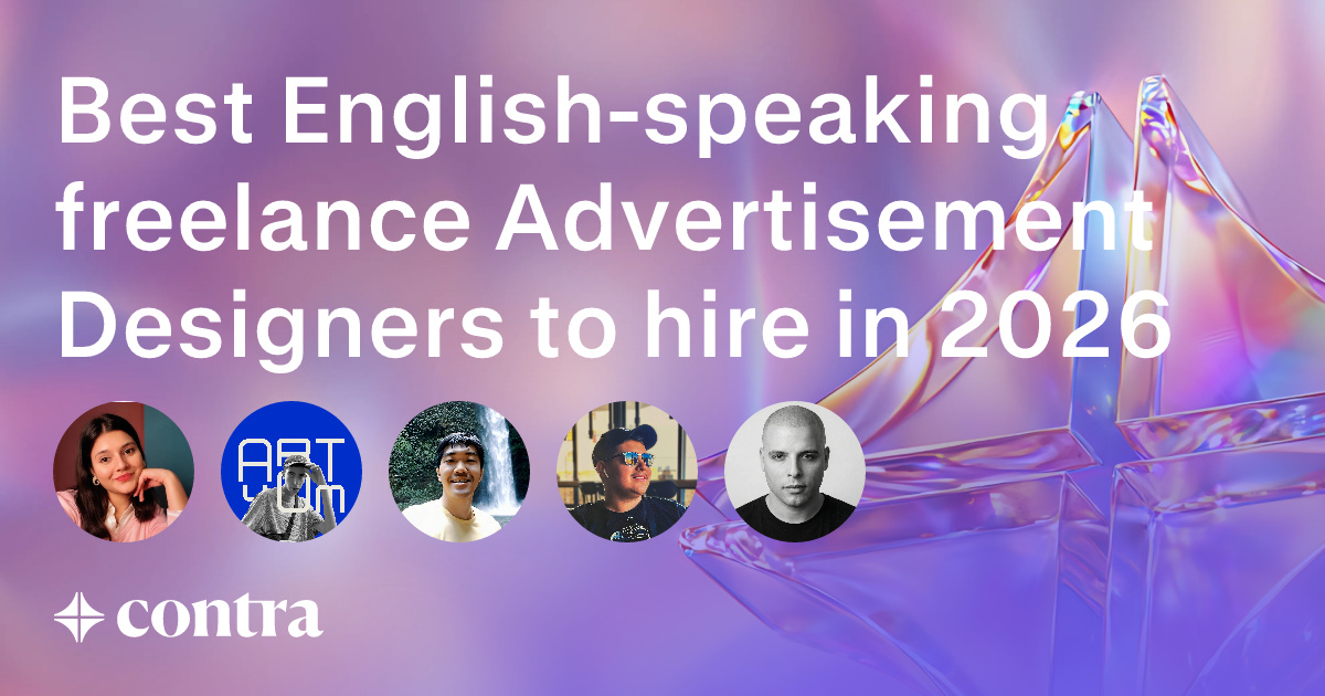 English-speaking Advertisement Design freelancers