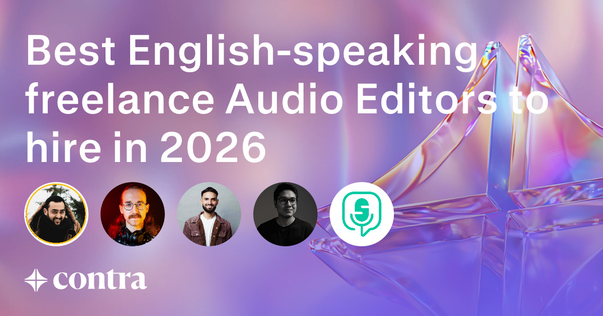 English-speaking Audio Editing freelancers