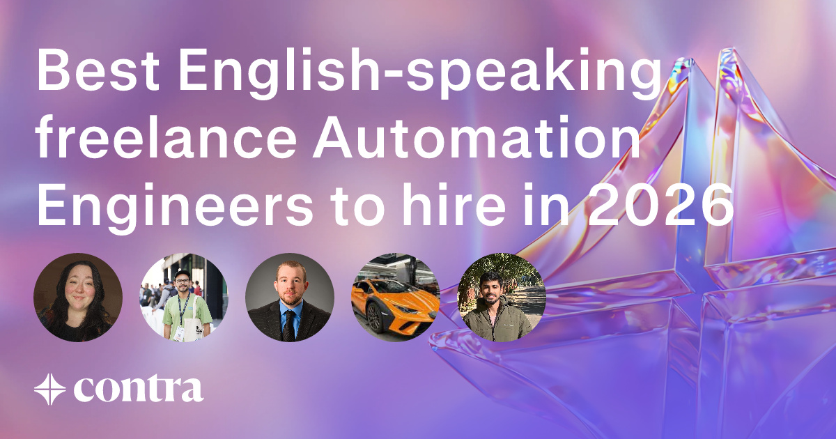 English-speaking Automation Engineering freelancers