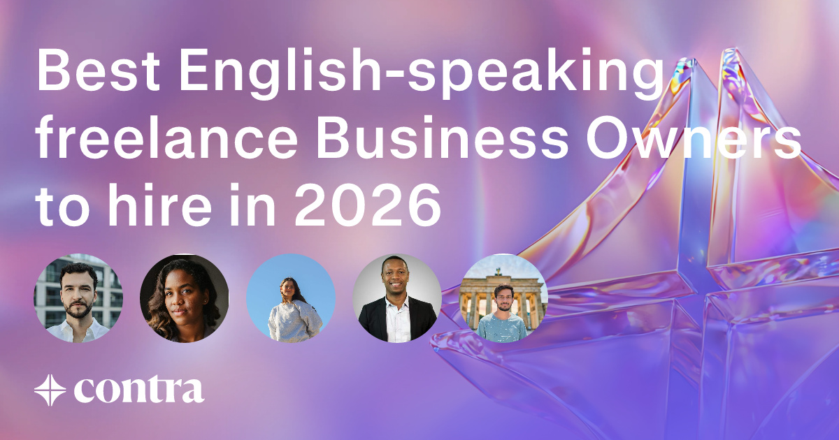 English-speaking Business Ownership freelancers
