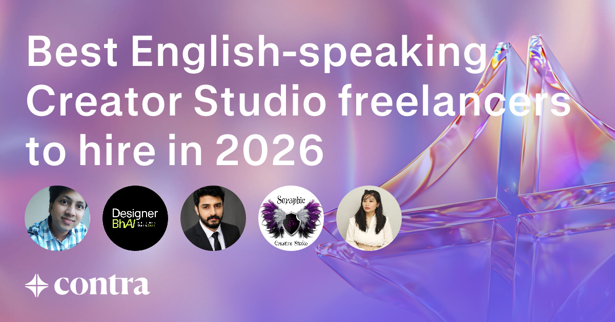 English-speaking Creator Studio freelancers
