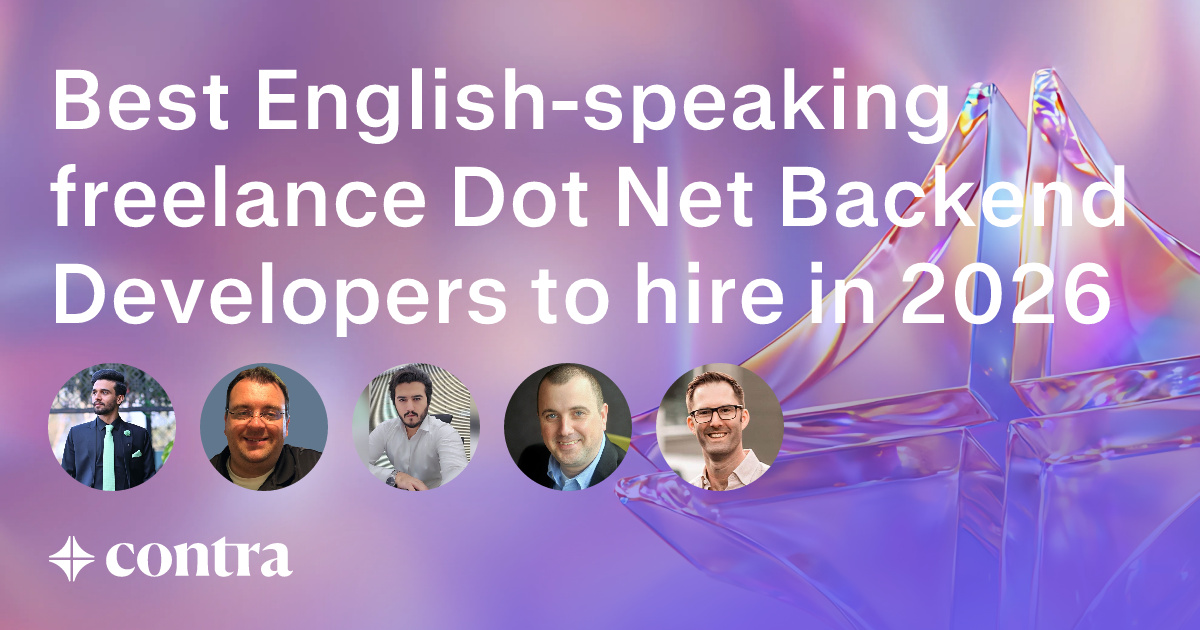 English-speaking Dot Net Backend Development freelancers