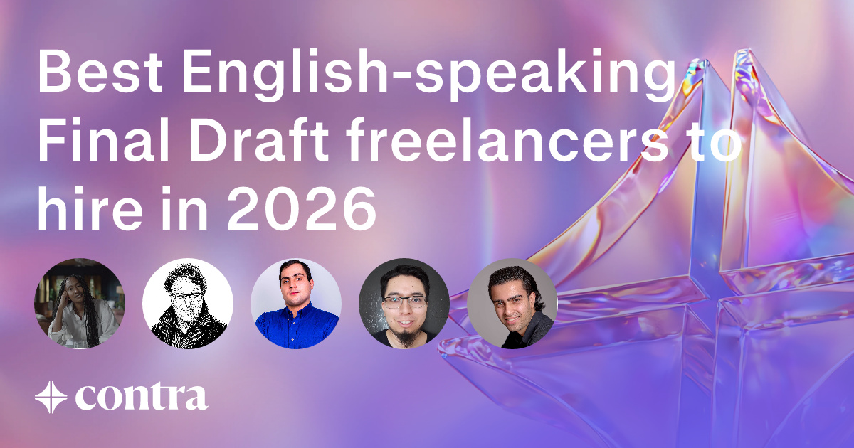 English-speaking Final Draft freelancers
