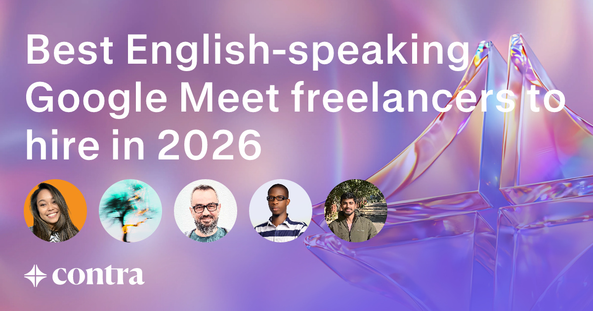 English-speaking Google Meet freelancers