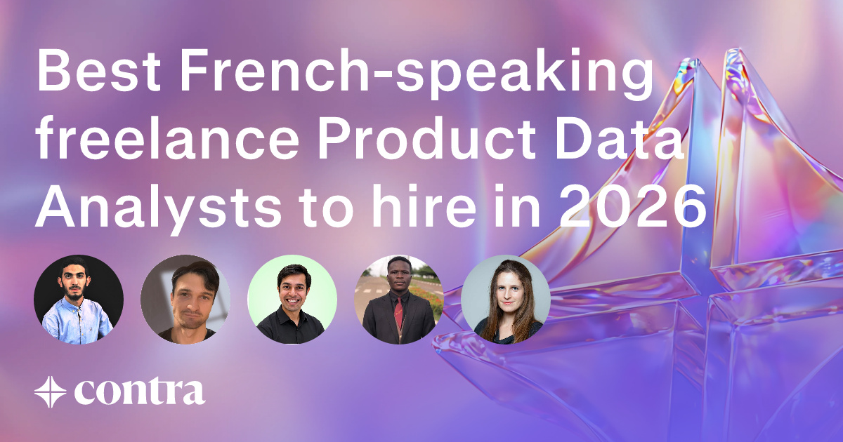 French-speaking Product Data Analytics freelancers