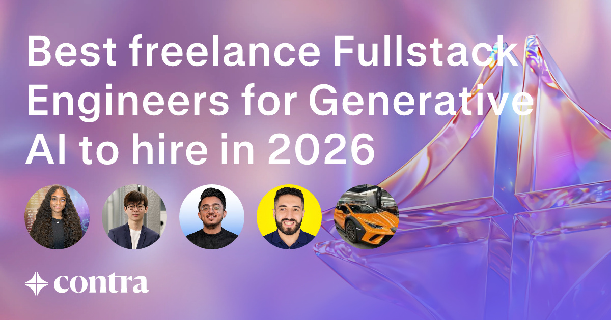 Full Stack Development freelancers for Generative AI