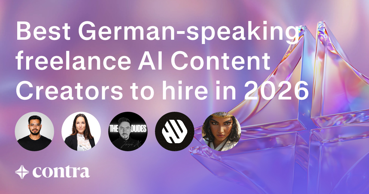 German-speaking AI Content Creation freelancers