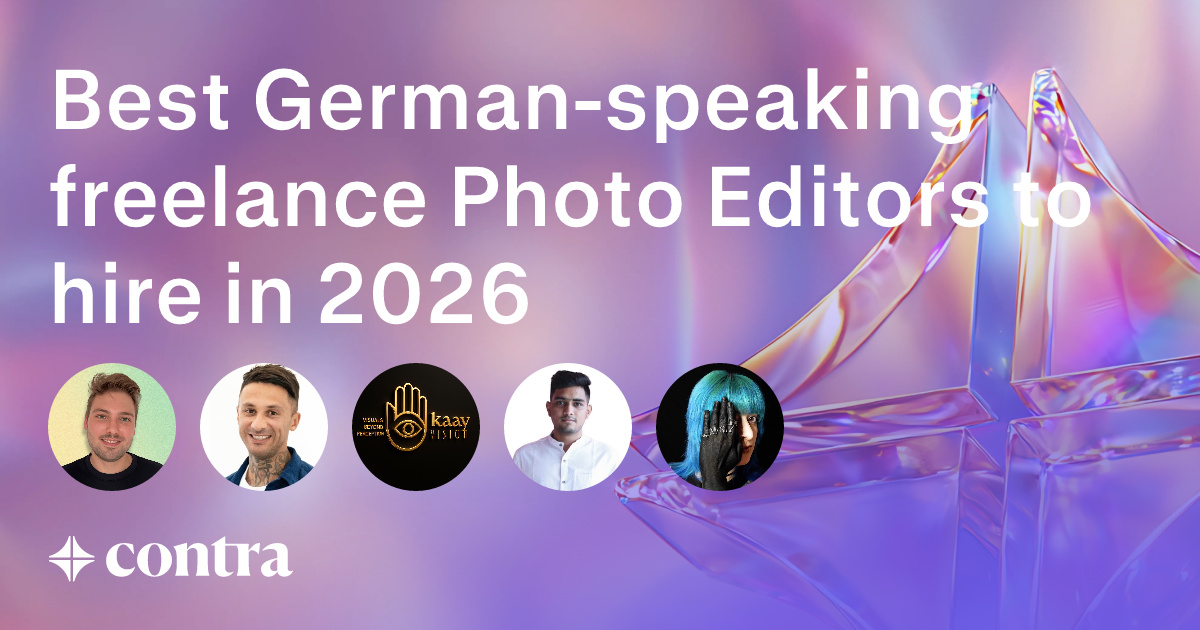 German-speaking Photo Editing freelancers