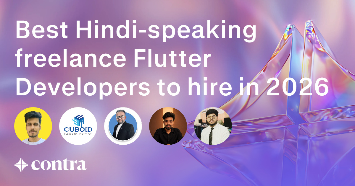 Best Hindi-speaking freelance Flutter Developers to hire in 2025