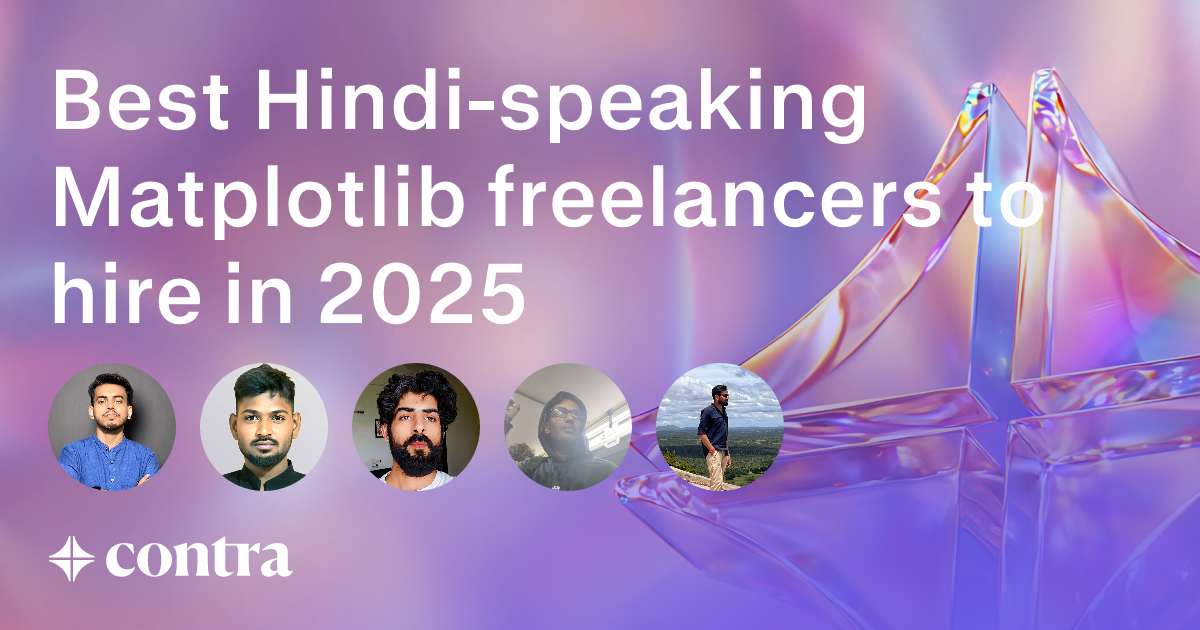 Best Hindi-speaking Matplotlib freelancers to hire in 2025