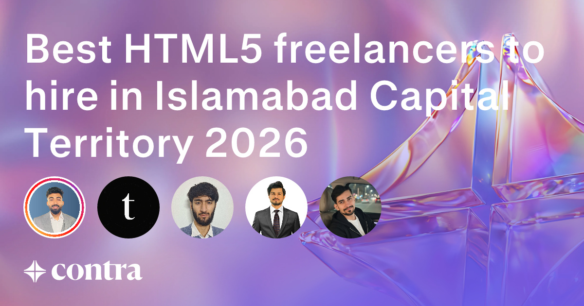 HTML5 freelancers in Islamabad Capital Territory