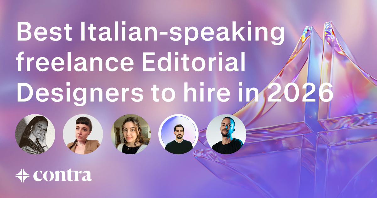 Italian-speaking Editorial Design freelancers
