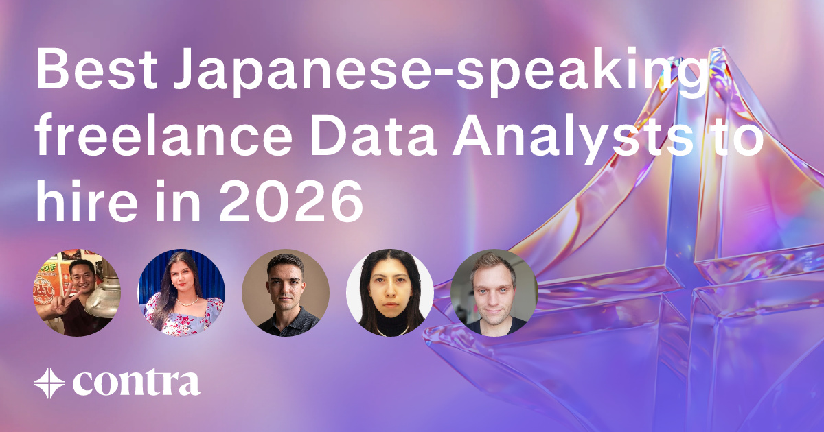 Japanese-speaking Data Analysis freelancers