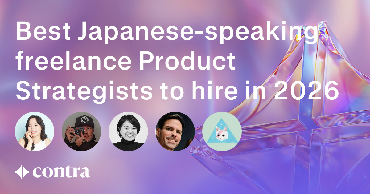 Japanese-speaking Product Strategy freelancers