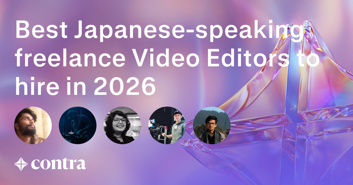 Japanese-speaking Video Editing freelancers