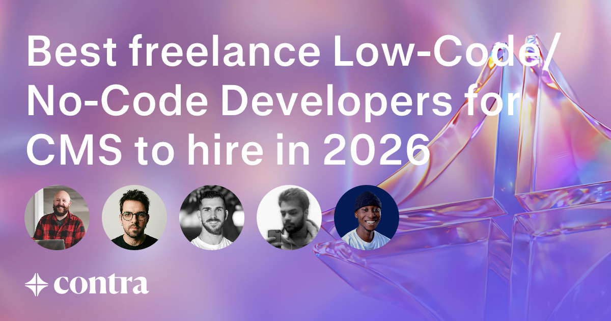 Low-Code/No-Code Development freelancers for CMS