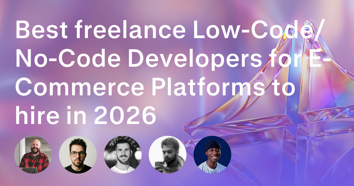 Low-Code/No-Code Development freelancers for E-Commerce Platforms