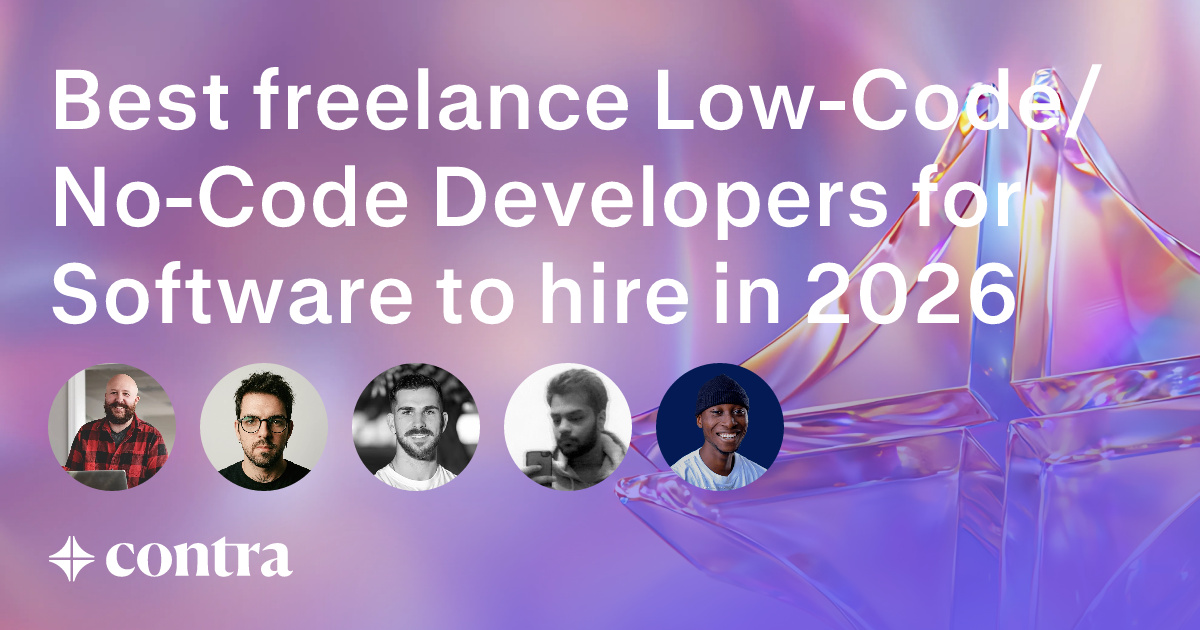 Low-Code/No-Code Development freelancers for Software