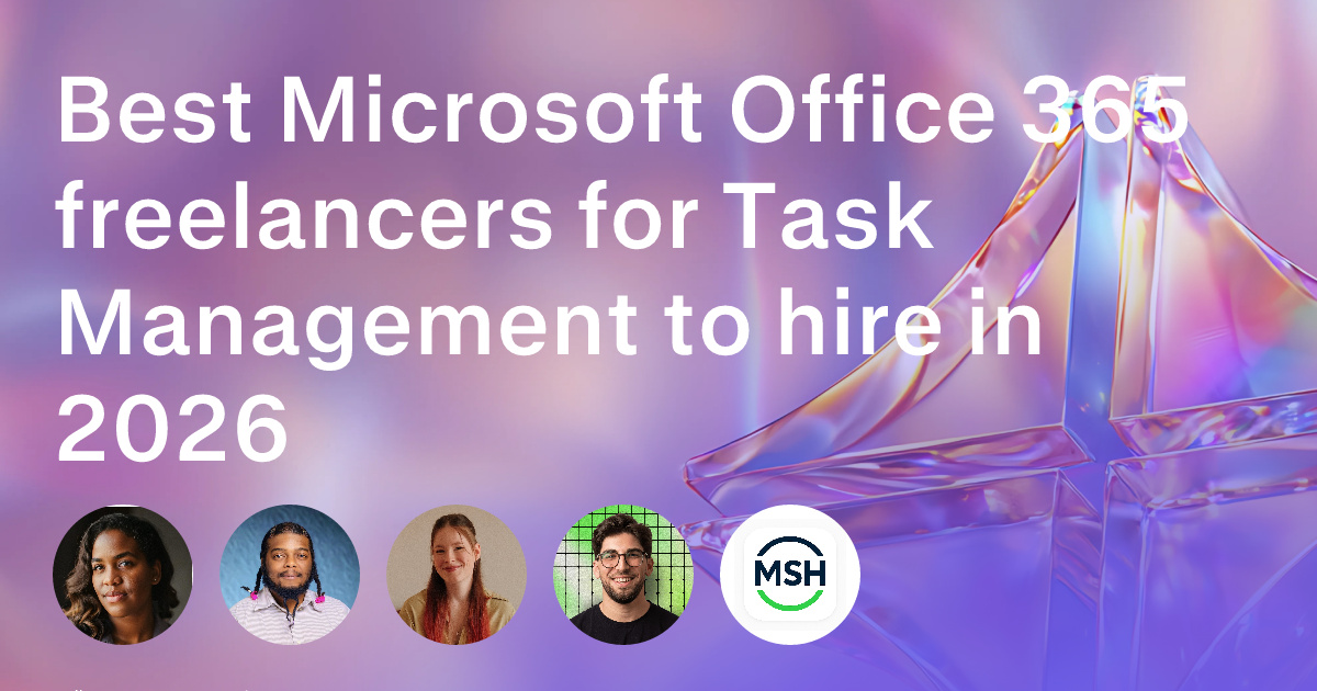 Microsoft Office 365 freelancers for Task Management