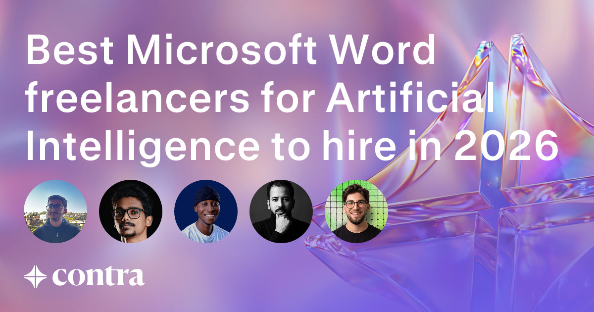 Microsoft Word freelancers for Artificial Intelligence
