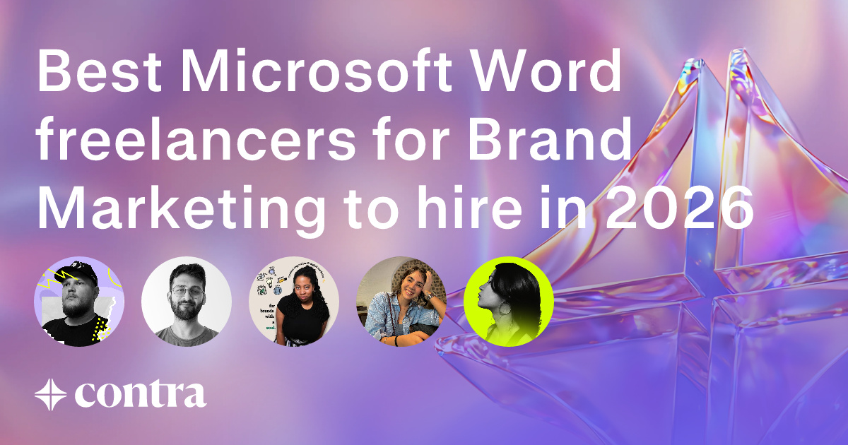 Microsoft Word freelancers for Brand Marketing