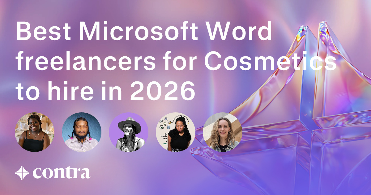 Microsoft Word freelancers for Cosmetics