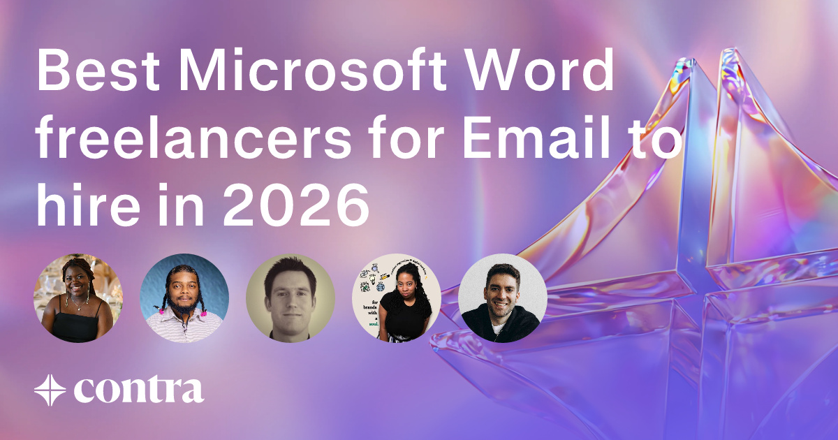 Microsoft Word freelancers for Email
