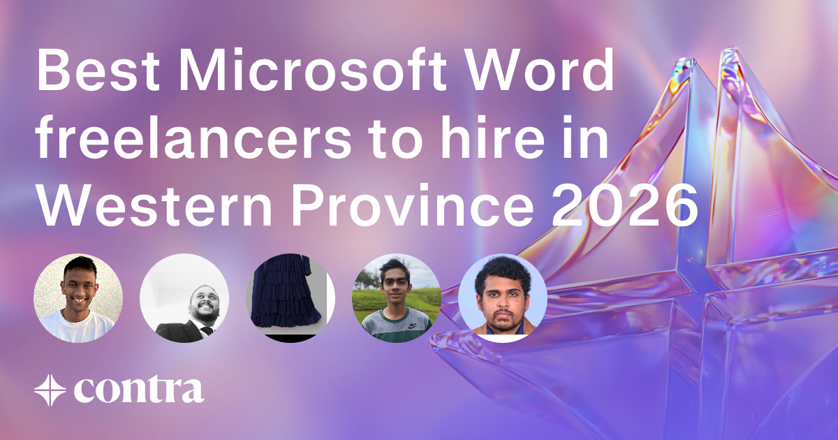 Microsoft Word freelancers in Western Province
