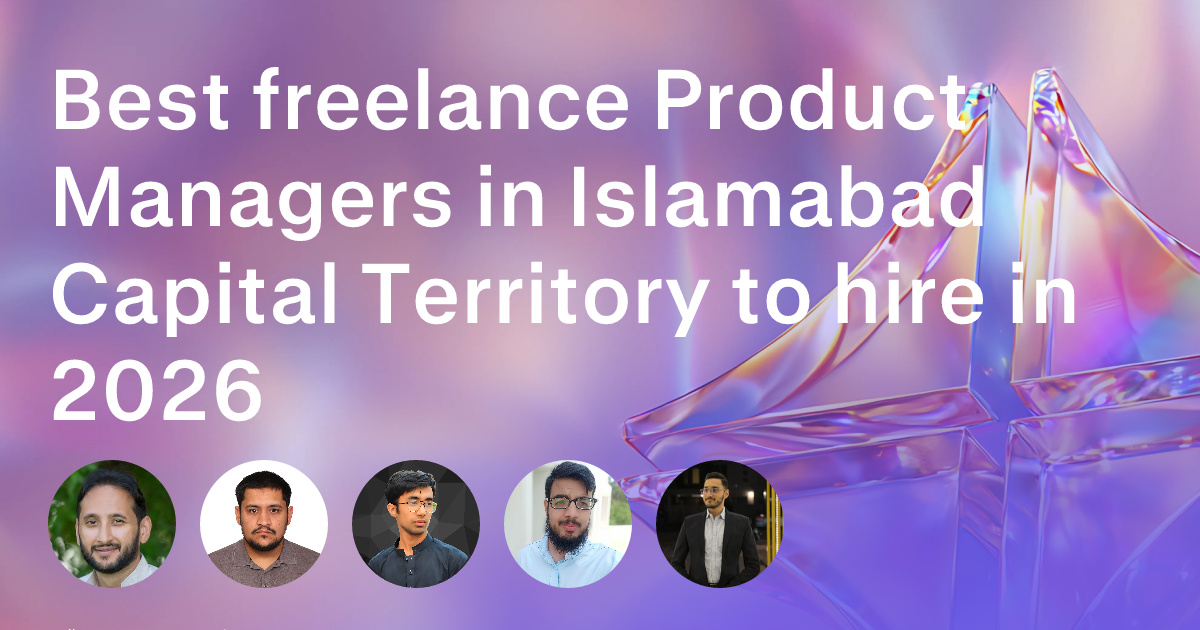 Product Management freelancers in Islamabad Capital Territory