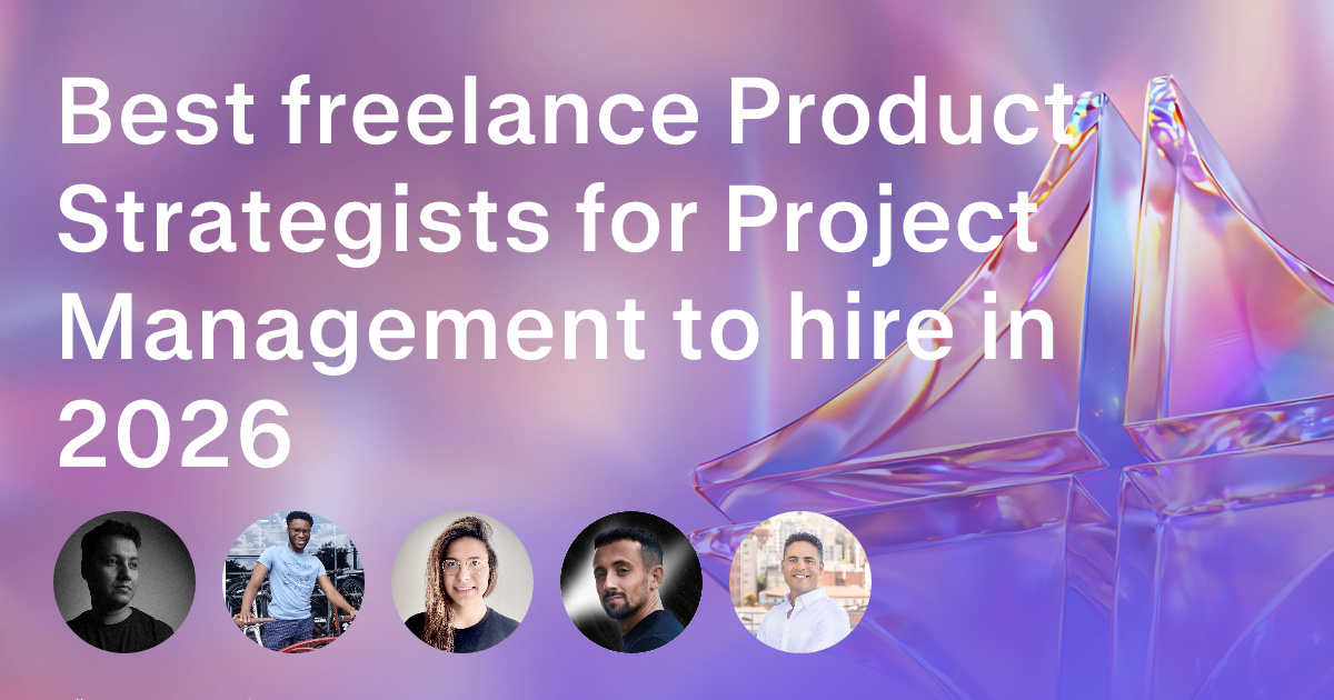 Product Strategy freelancers for Project Management