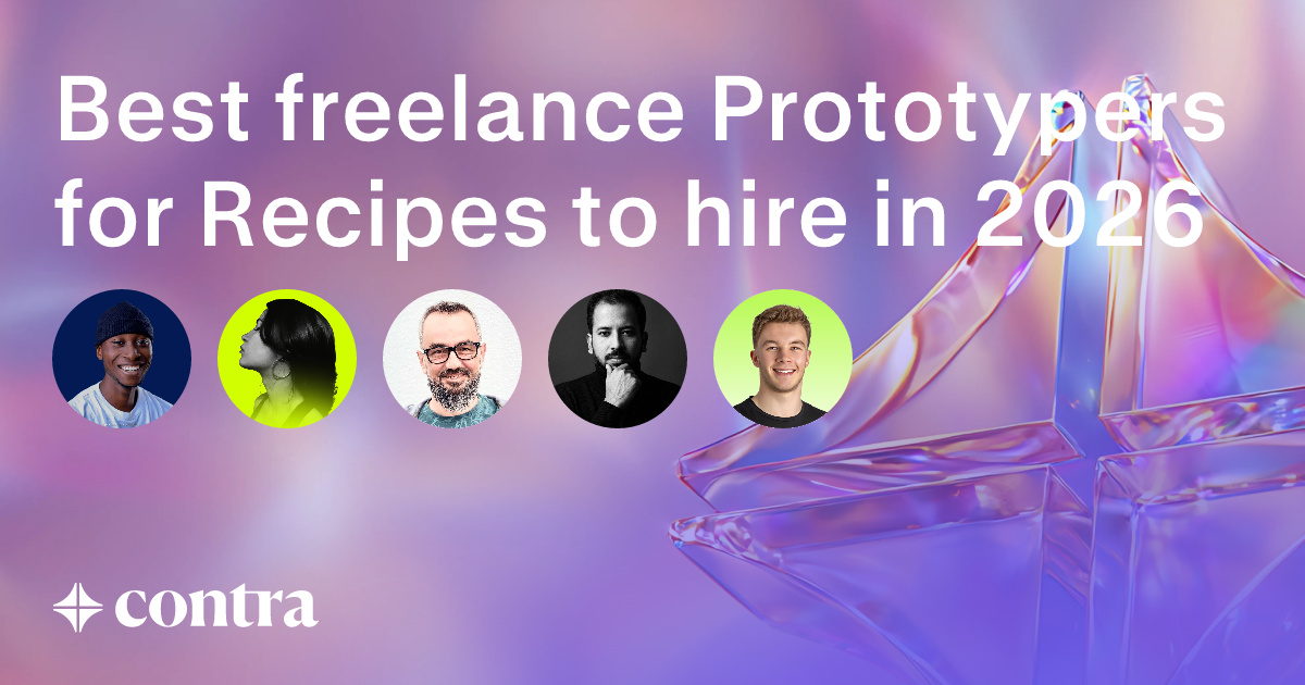 Prototyping freelancers for Recipes