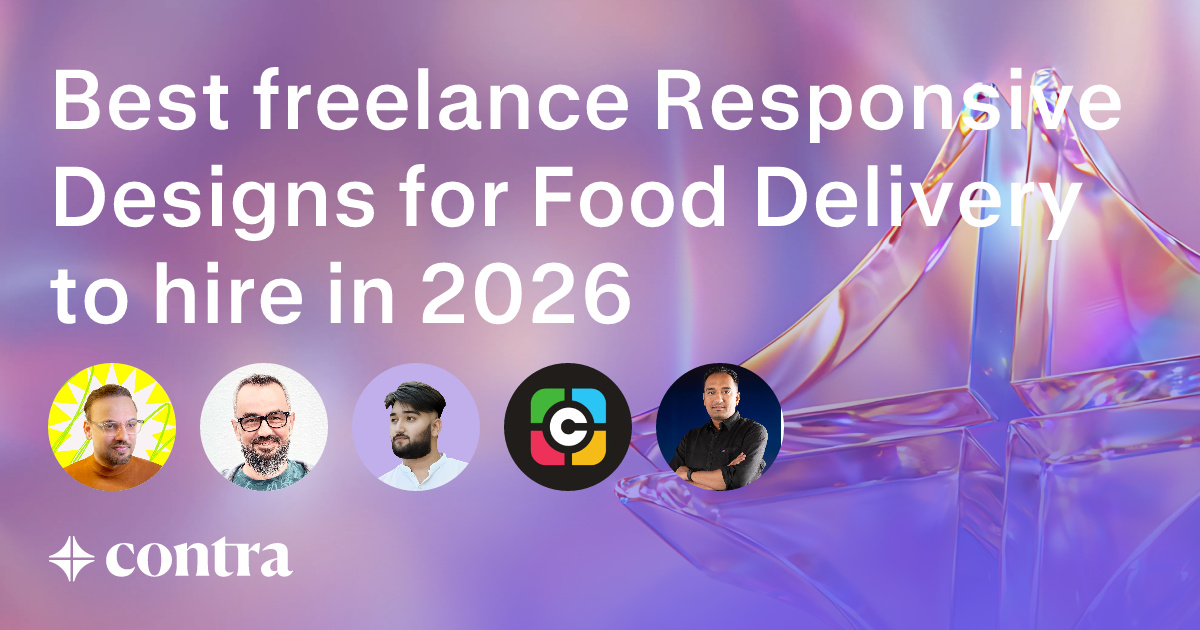 Responsive Design freelancers for Food Delivery