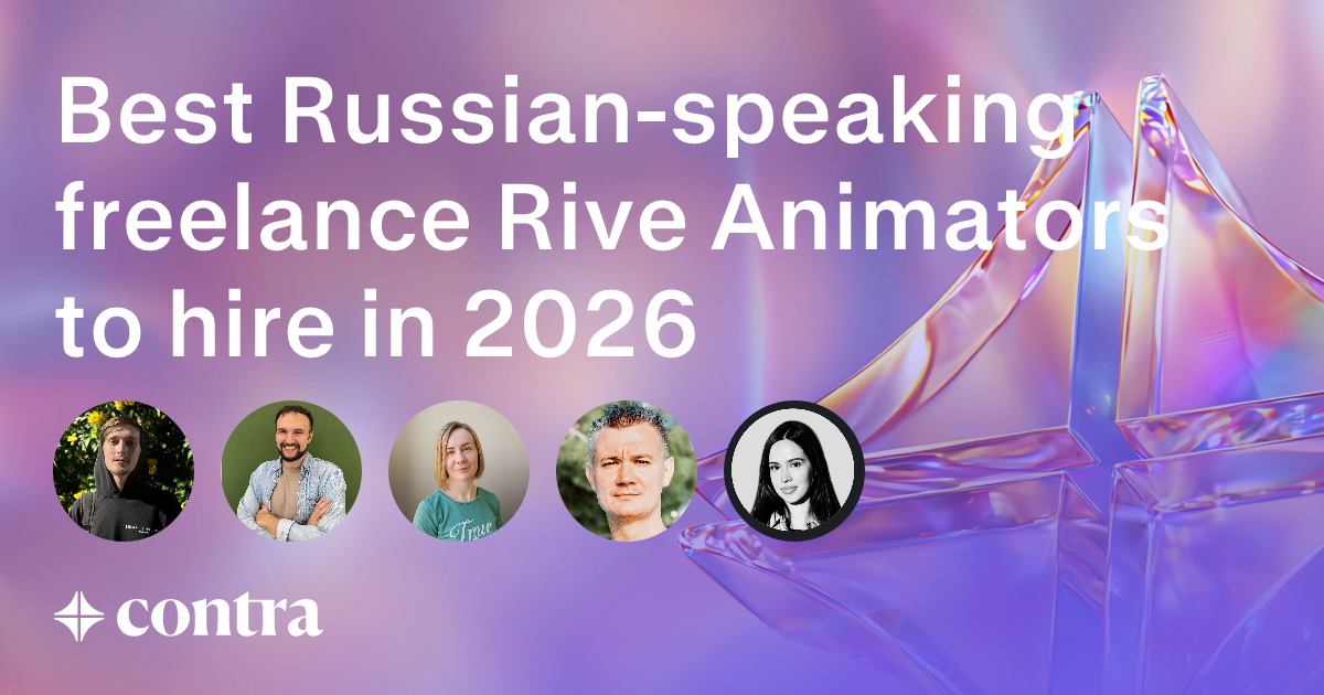 Russian-speaking Rive Animation freelancers