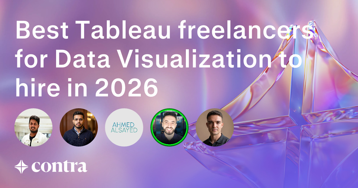 Tableau freelancers for Data Visualization