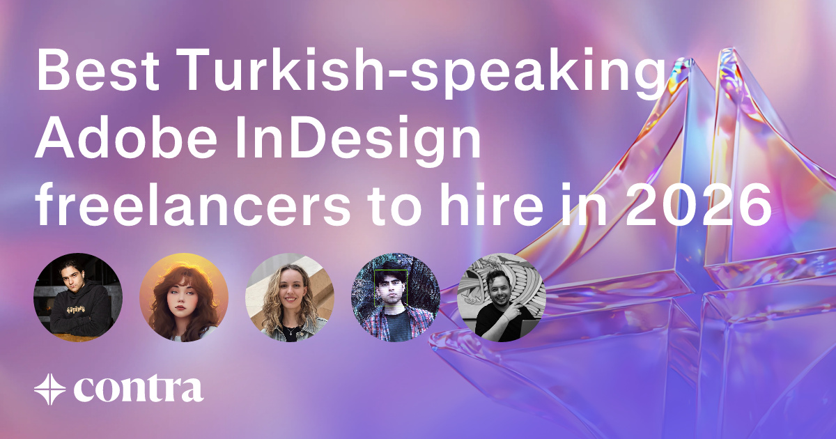 Turkish-speaking Adobe InDesign freelancers