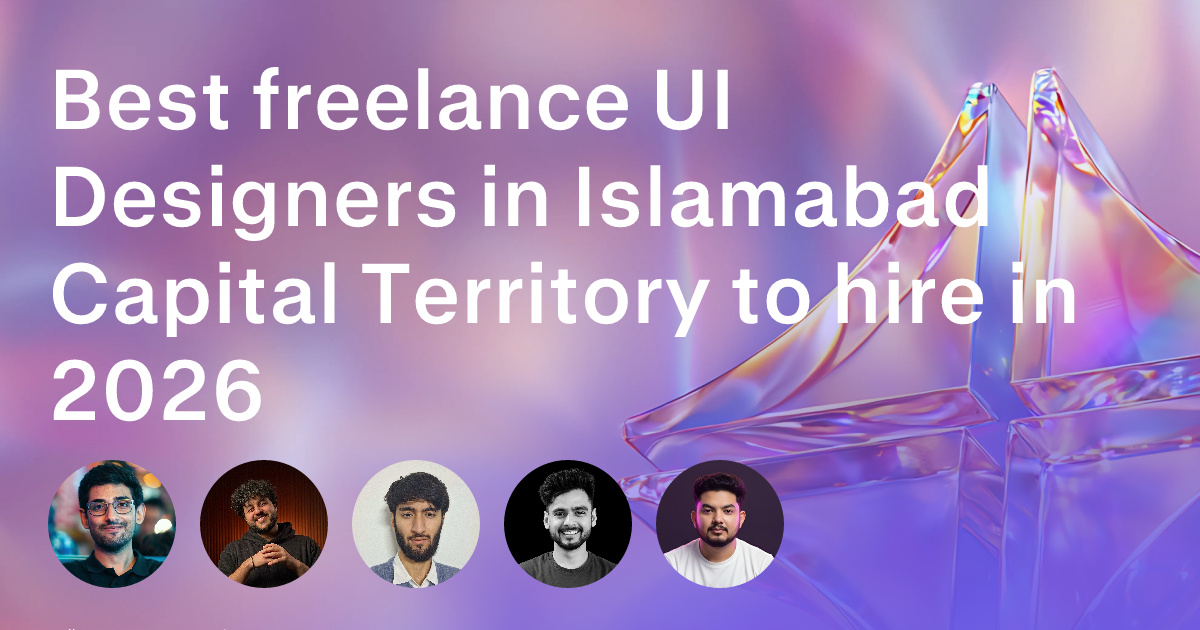 UI Design freelancers in Islamabad Capital Territory