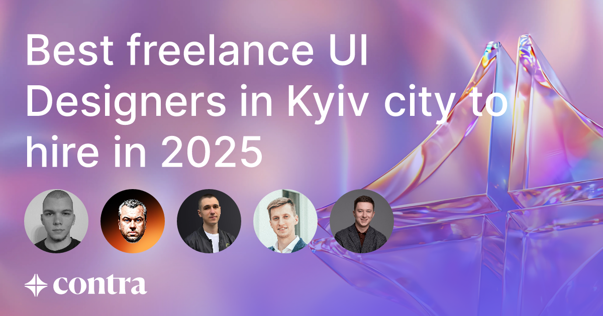 Best freelance UI Designers in Kyiv city to hire in 2025