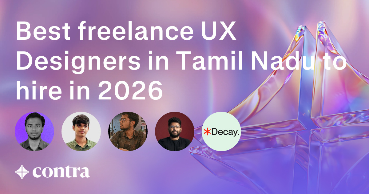UX Design freelancers in Tamil Nadu