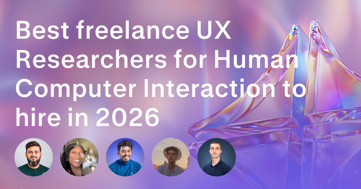 UX Research freelancers for Human Computer Interaction